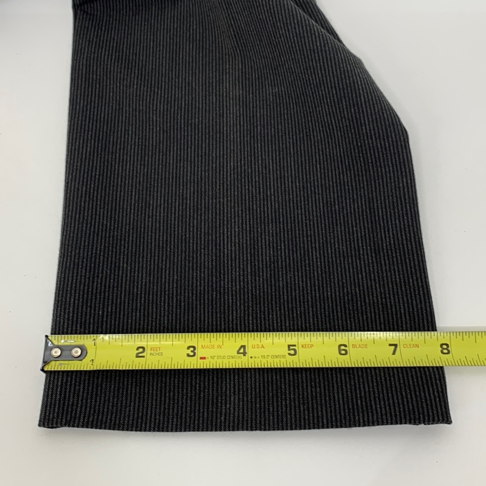 Worthington Modern Fit Pinstripe Charcoal Straight Leg Career Dress Pants Nwt 10 - Picture 16 of 16
